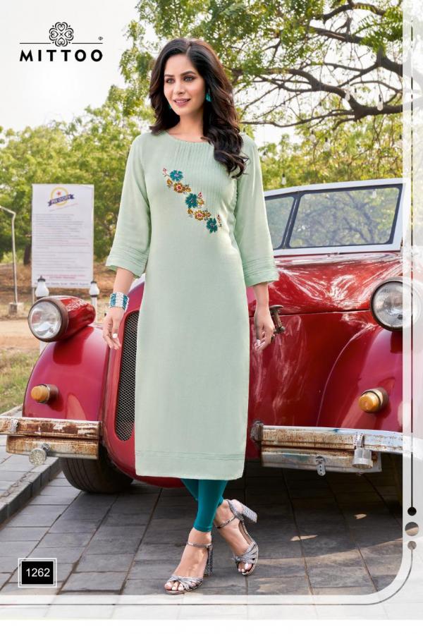 Mittoo Palak 30 Fancy Rayon Embroidery Kurti 